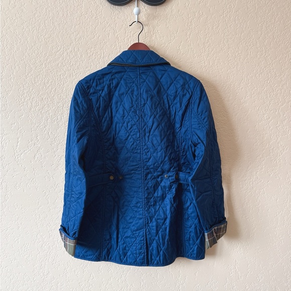 L.L. Bean Women's Navy Quilted Utility Jacket - Picture 3 of 6